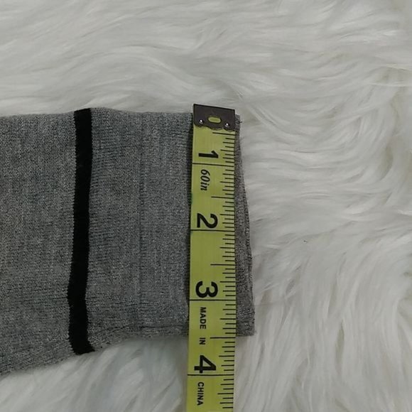 CALVIN KLEIN WOMENS BLACK AND GRAY LACE UP SWEATER - Picture 7 of 9